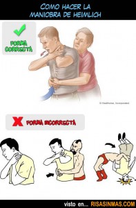 Cómo hacer la maniobra de Heimlich