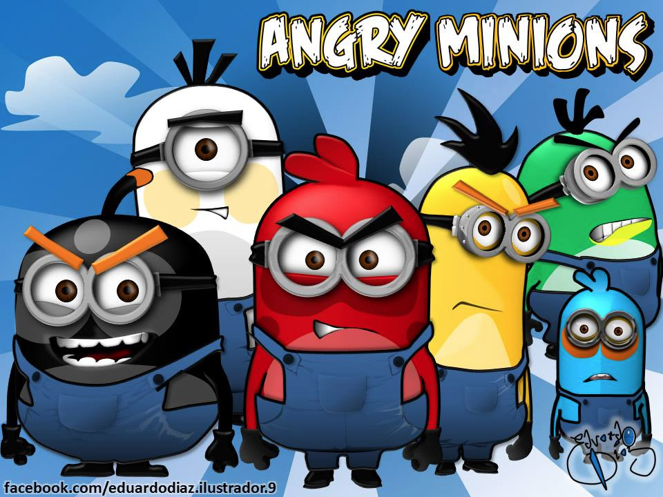 Angry Minions Minions Desenhos Desenhos Animados