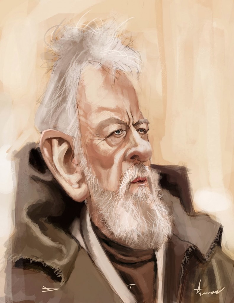 Caricatura de Obi-Wan Kenobi