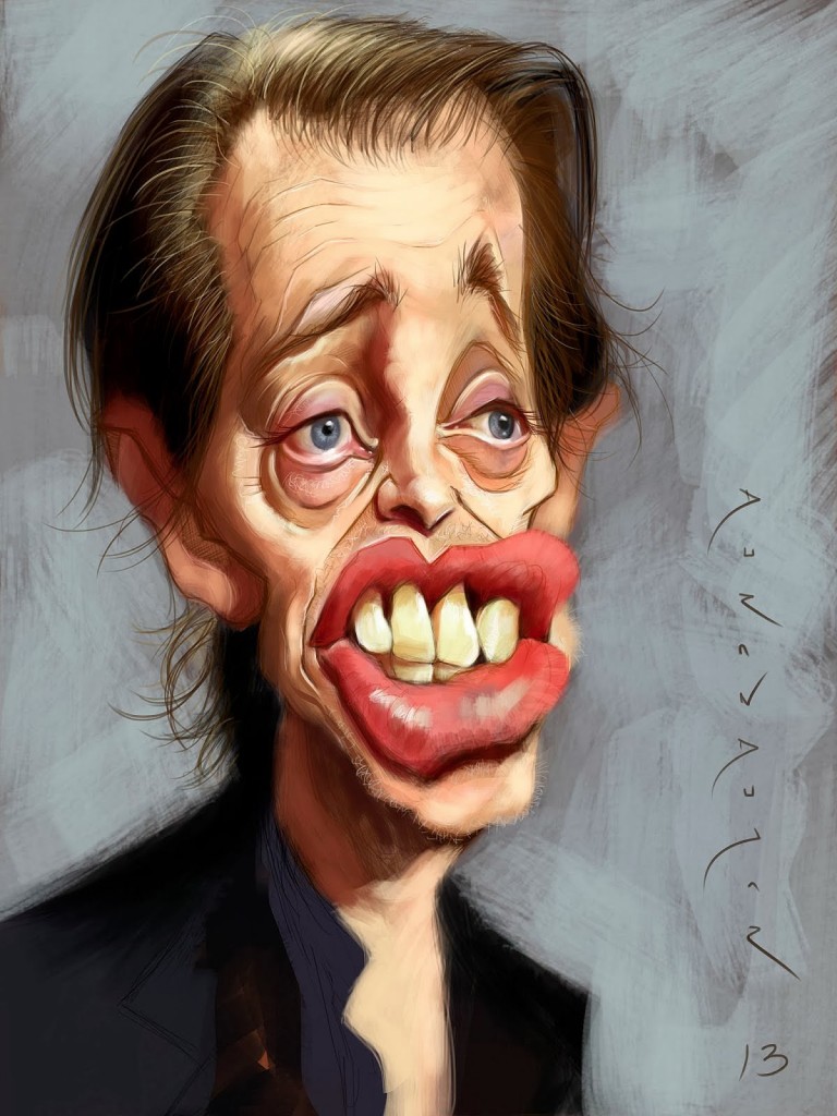 Caricatura de Steve Buscemi