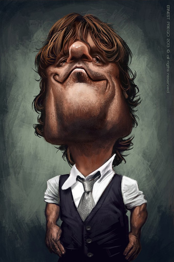 Caricatura de Peter Dinklage